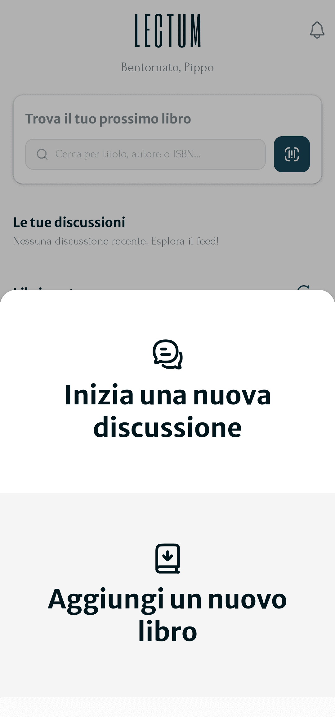 Esplora e scopri club di lettura su Lectum